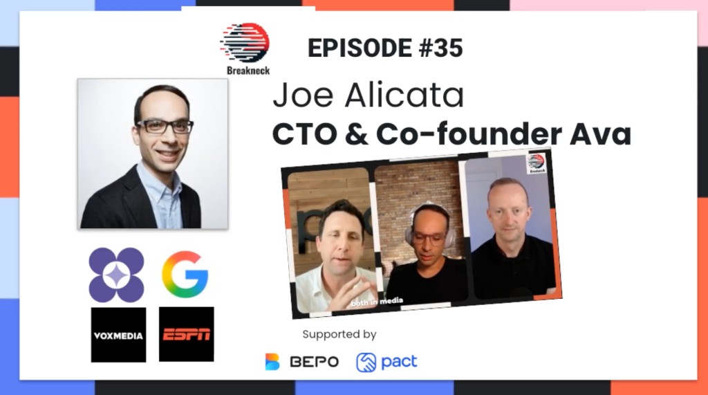 Breakneck podcast featuring Joe Alicata on AVA